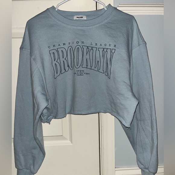 Garage Tops - Garage Brooklyn Cropped Crewneck